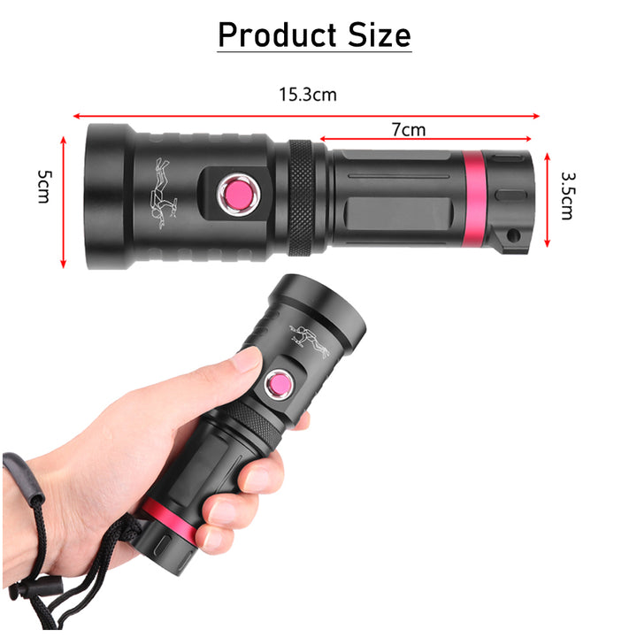 Rechargeable Diving Flashlight- 100m