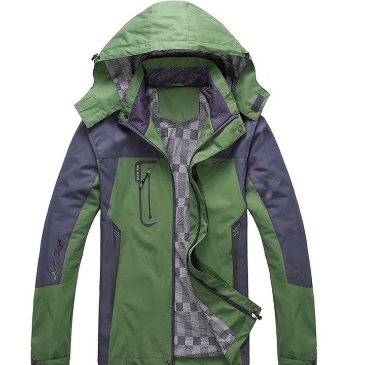 Thin Hooded Lined Hiking Jacket- various colors