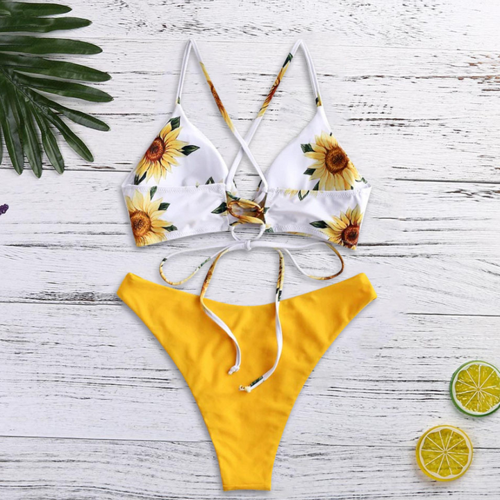 Daisy Print Bikini