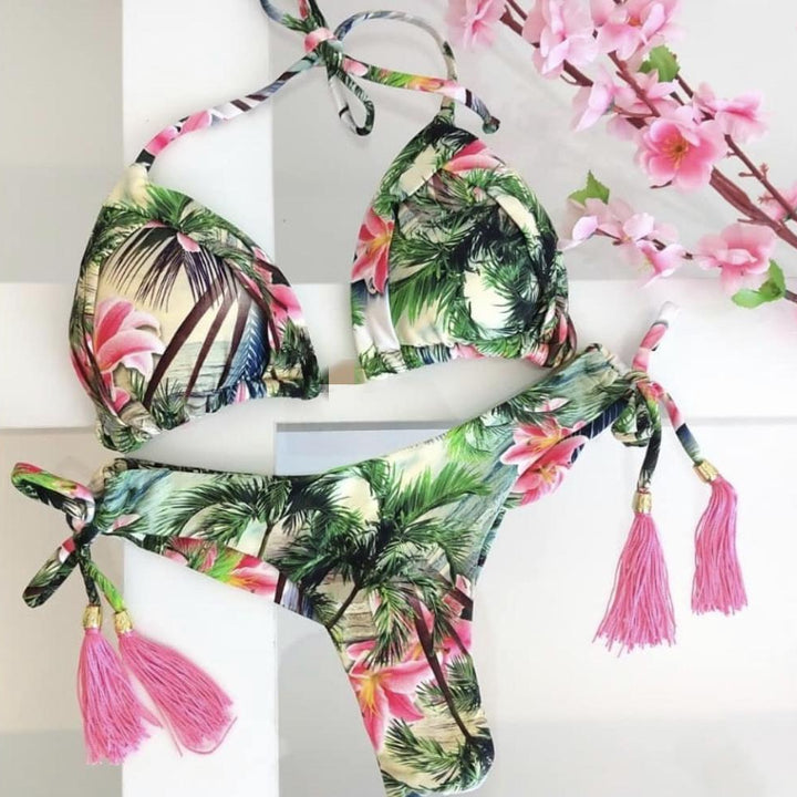 Colorful Print String Thong Bikini- various patterns