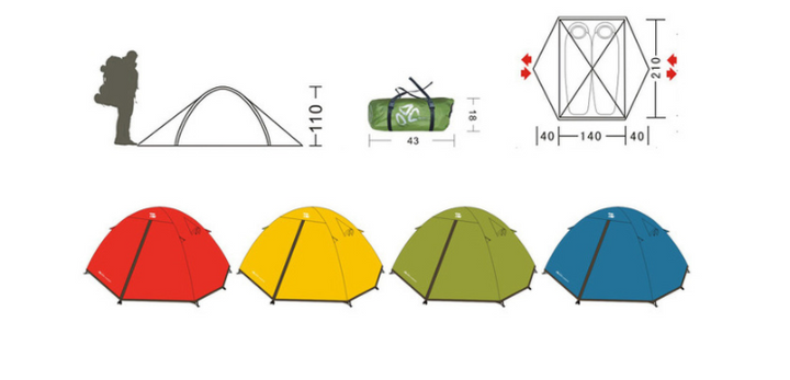 Camping Tent- Double Aluminum Pole