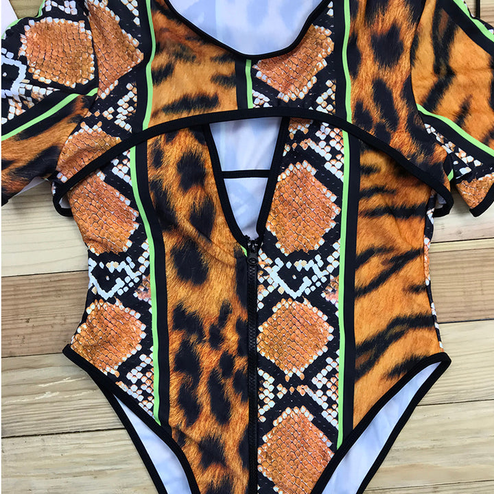 Women's  1pc Animal Print Swimsuit