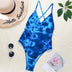 1pc Aqua Blue Monokini