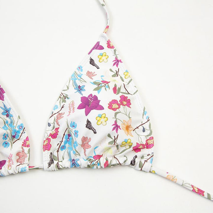 Floral Long-String Bikini