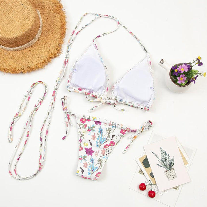 Floral Long-String Bikini