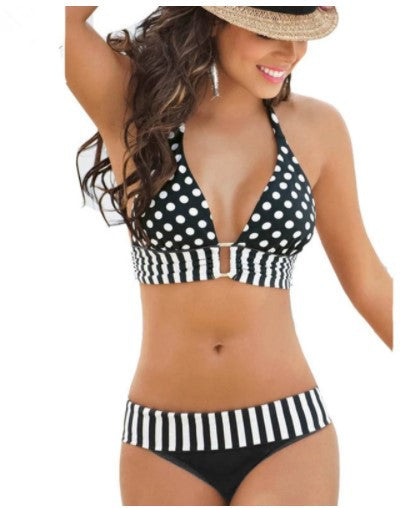 Polka Dot Halter Top Bikini