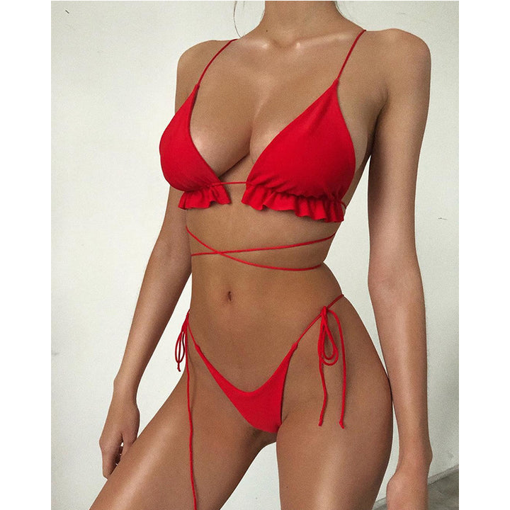 Long String Fashion Thong Bikini- various colors