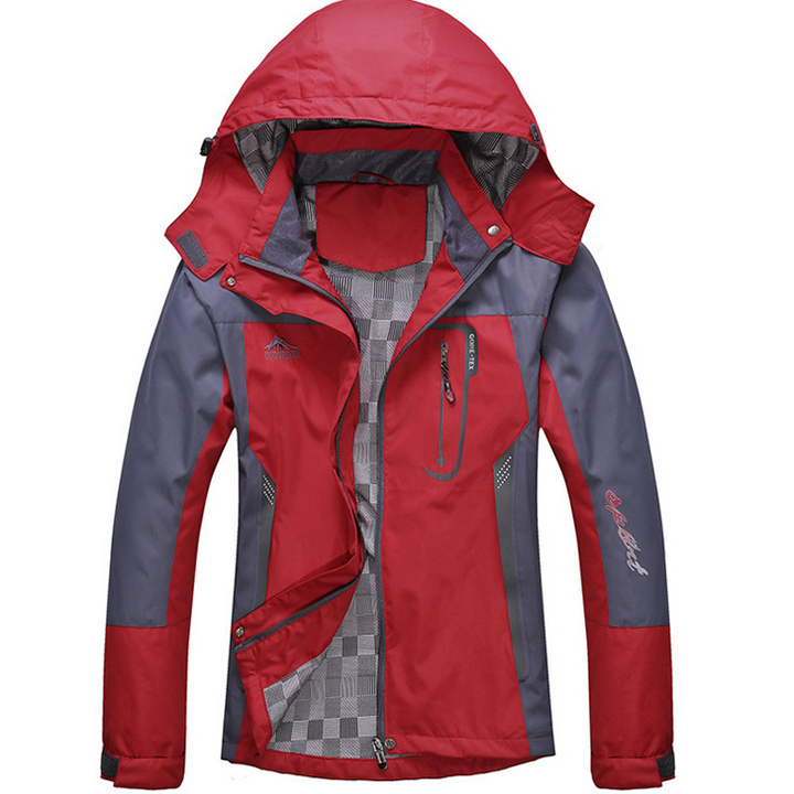 Thin Hooded Lined Hiking Jacket- various colors