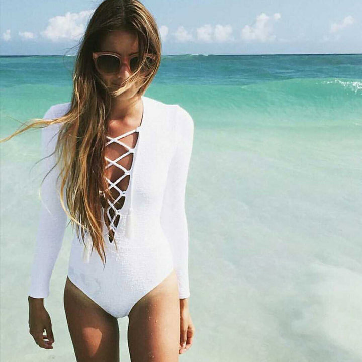 Long Sleeve 1pc Swimsuit