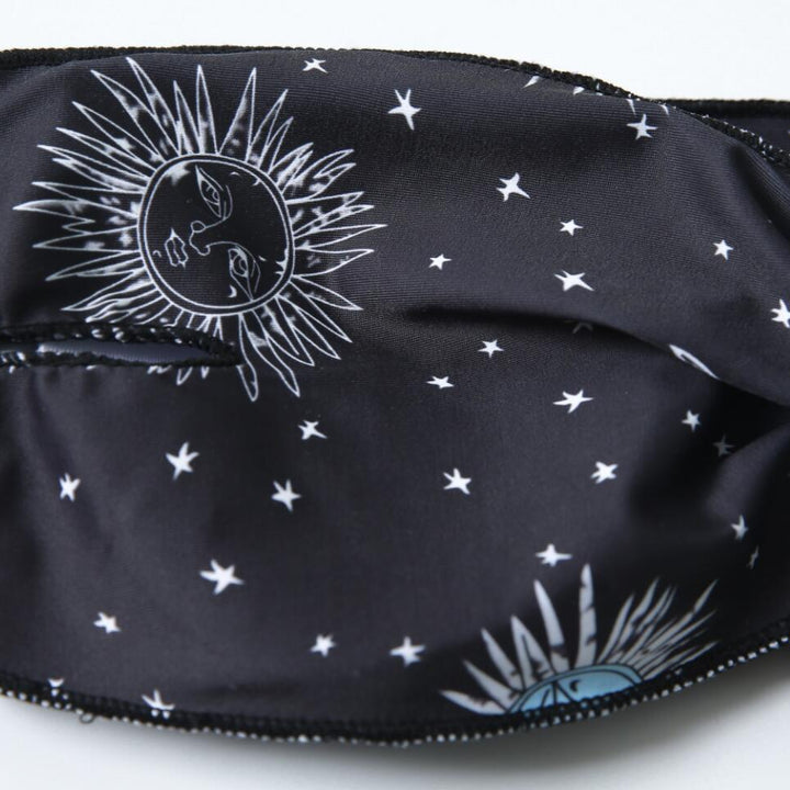 Mystic Sun Print Bikini- Black