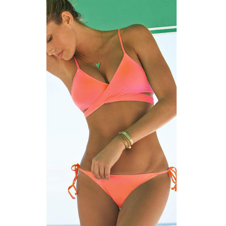 Wrap-Around Top Bikini- Green or Orange