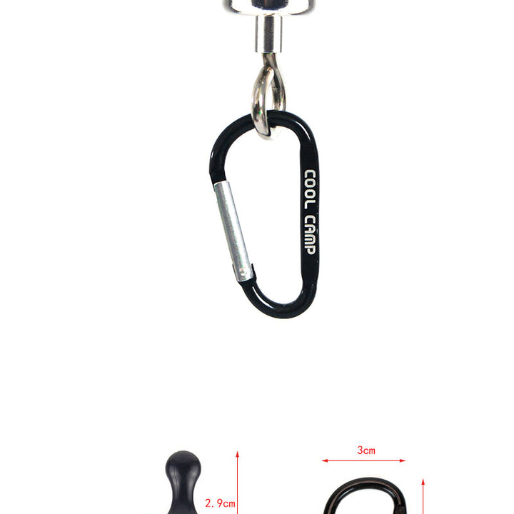 Magnetic Camping Hook w/ Carabiner