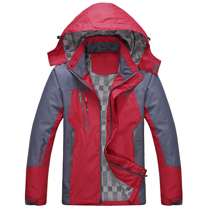 Thin Hooded Lined Hiking Jacket- various colors