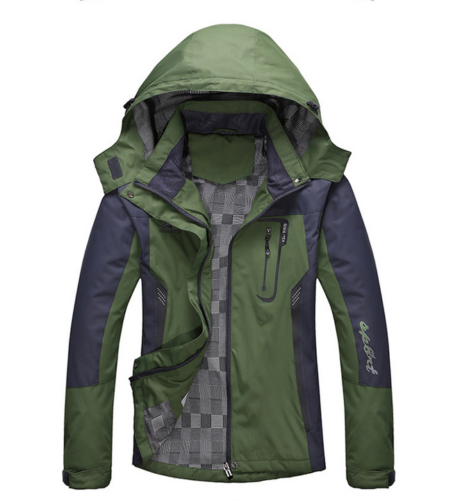 Thin Hooded Lined Hiking Jacket- various colors