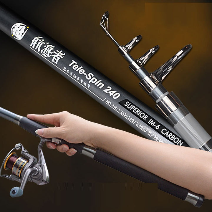 Retractable Carbon Fishing Rod- various sizes