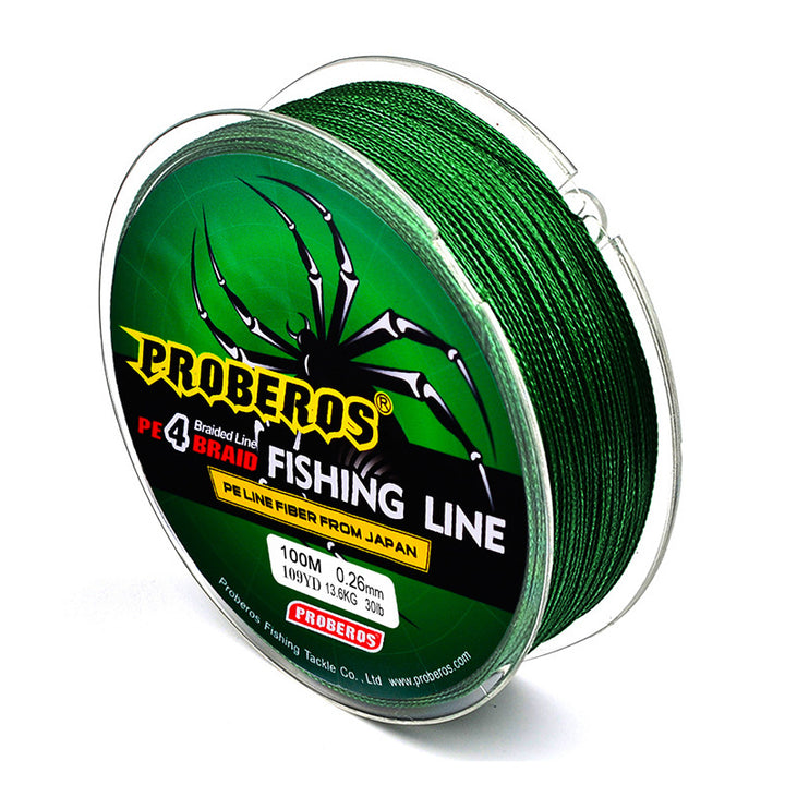 Proberos PE4 Fishing Braid- 100m- various sizes/colors