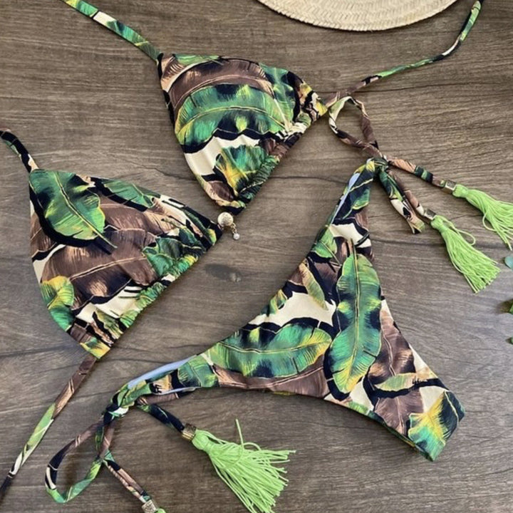 Colorful Print String Thong Bikini- various patterns