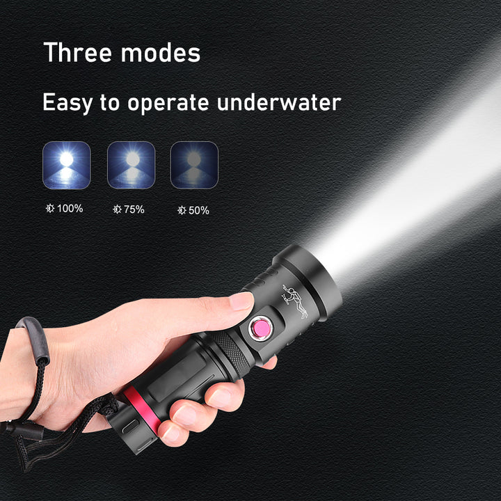 Rechargeable Diving Flashlight- 100m