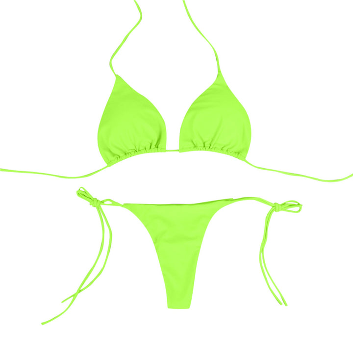 String Thong Bikini- Green, Red, or Orange