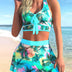 Split Swimwear Skirt- Colorful Print