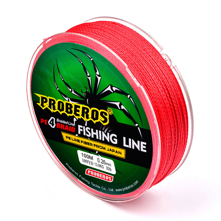 Proberos PE4 Fishing Braid- 100m- various sizes/colors