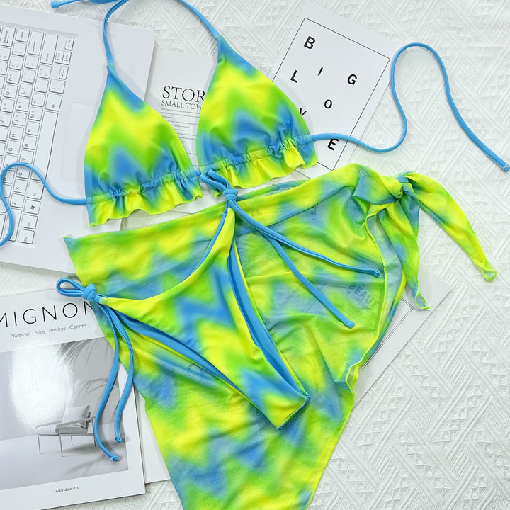 Bikini Tie Dyed Outer Single Swimsuit Bikini