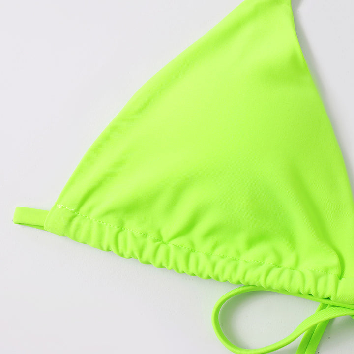 Neon Green 3pc Bikini Set